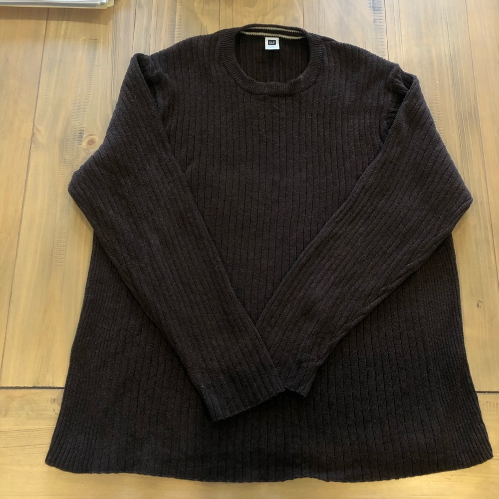 GAP XXL 100% Cotton Brown Knit Sweater